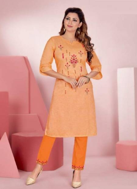 Alishka Senorita Latest Fancy Ethnic Wear Embroidery Kurti With Pant Collection